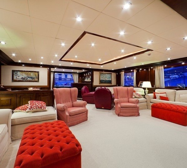Sitting: Yacht SOPHIE BLUE's Premier Saloon Pictured