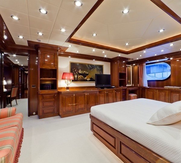 Screening: Yacht SOPHIE BLUE's Main Master Cabin Pictured
