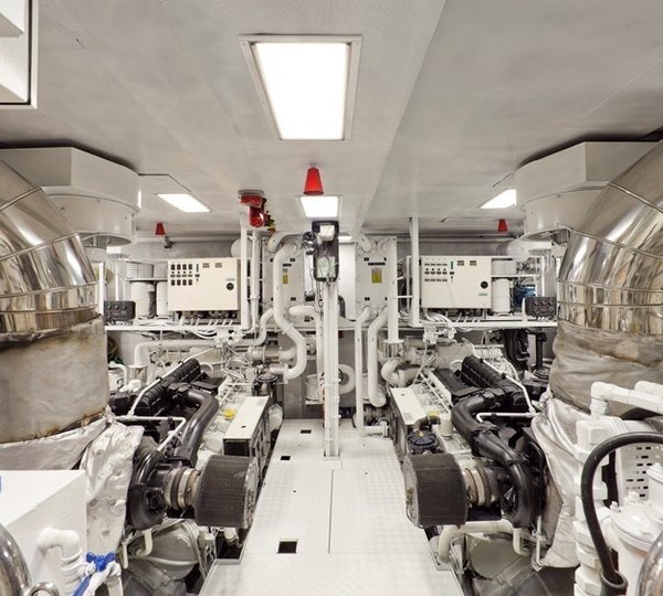Engine Area Aboard Yacht SOPHIE BLUE