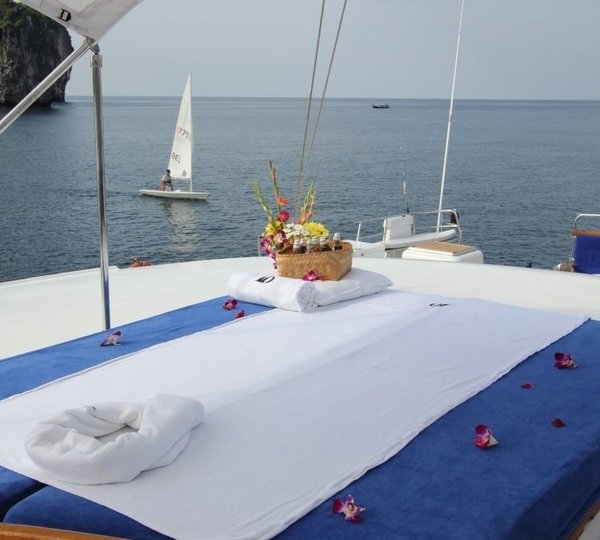 Aft Deck Massage On Yacht DOUCE FRANCE