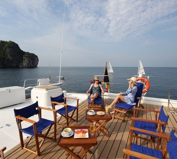 Aft Deck On Board Yacht DOUCE FRANCE