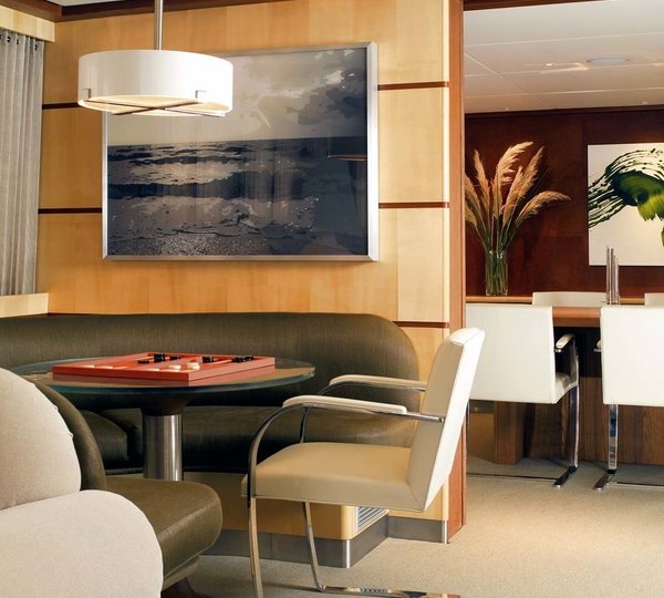 Close Up On Board Yacht IL CIGNO