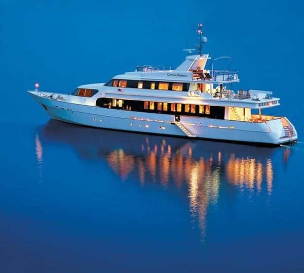 Evening: Yacht CARMEN FONTANA's Overview Captured