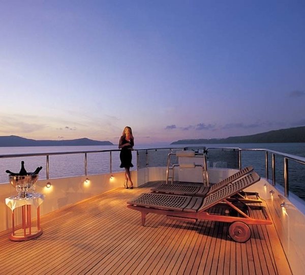 Evening: Yacht CARMEN FONTANA's Deck Image
