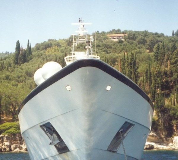Ship's Bow Aboard Yacht CARMEN FONTANA