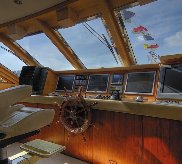 Pilot House Aboard Yacht CD TWO