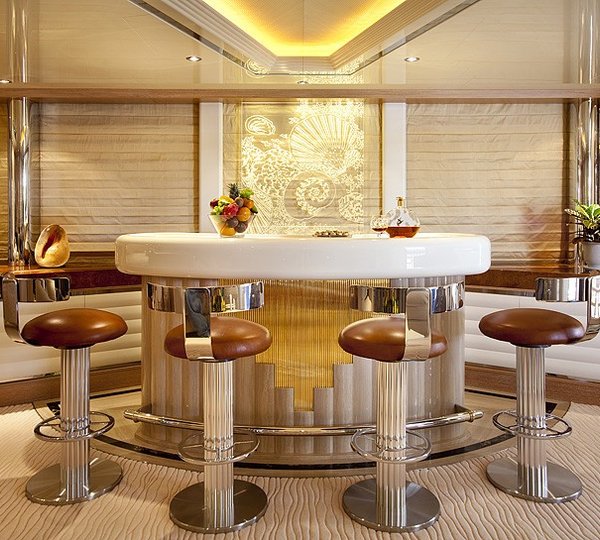 Drinks Bar Aboard Yacht ECLIPSE