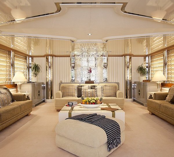 Top Deck Saloon On Board Yacht ECLIPSE