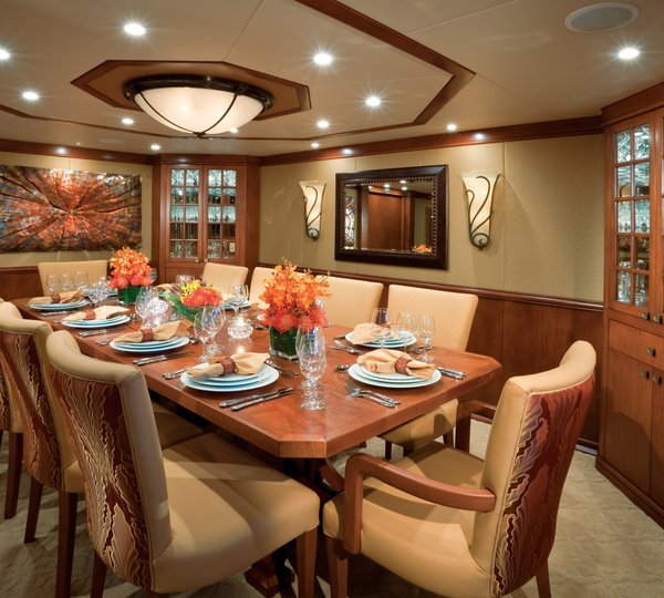 Eating/dining Saloon On Board Yacht AT LAST