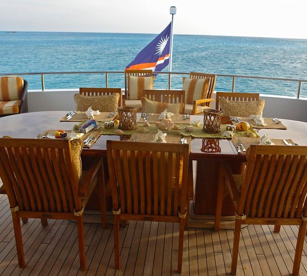 External Eating/dining On Board Yacht AT LAST