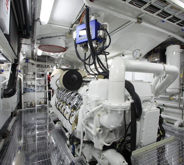 Engine Area On Yacht AT LAST