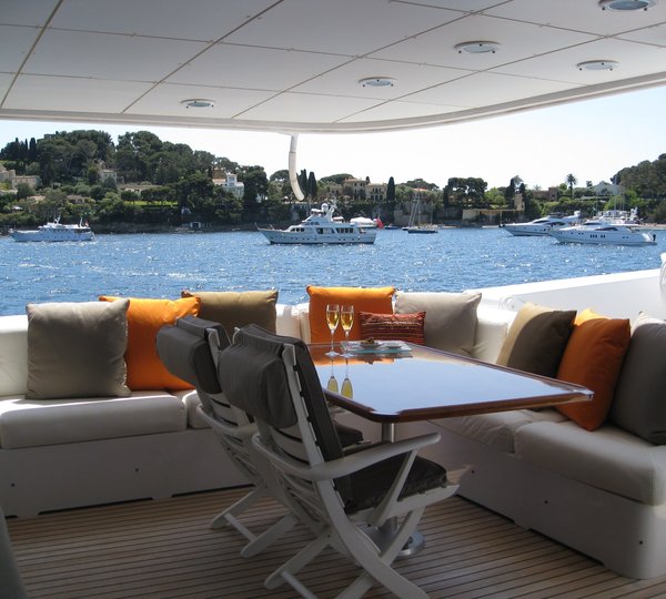 Top Deck Sitting On Yacht COSTA MAGNA