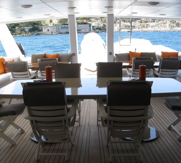 Top Deck Eating/dining With Sitting Aboard Yacht COSTA MAGNA
