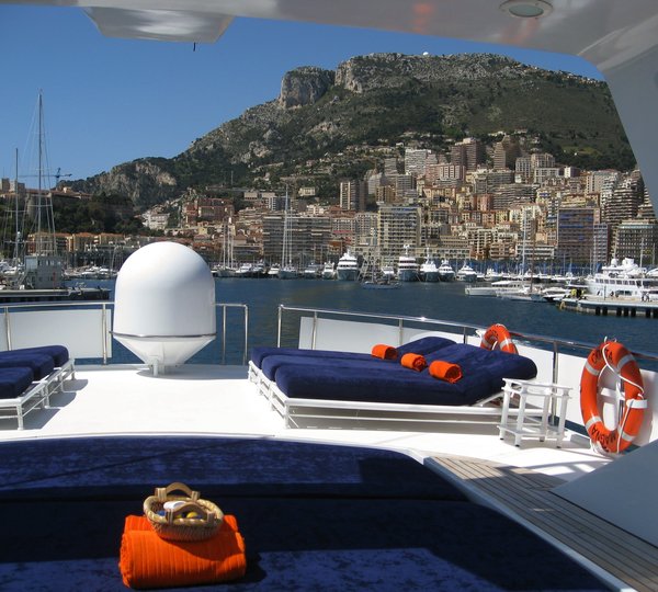 Sun Deck Aboard Yacht COSTA MAGNA