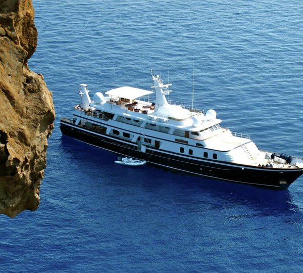 Ship's Tender Alongside On Board Yacht ATLANTIC GOOSE