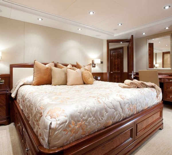 Guest's Stateroom Aboard Yacht KATYA