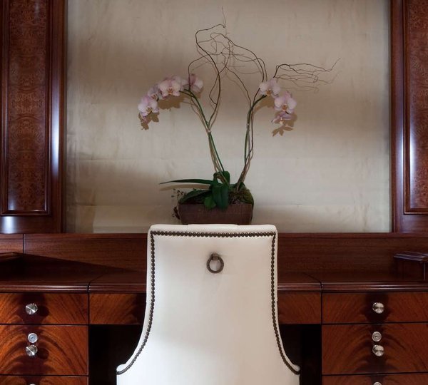 Work Desk Close Up On Yacht KATYA