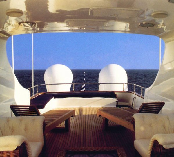 Sunshine Lounging Aboard Yacht WHITE KNIGHT