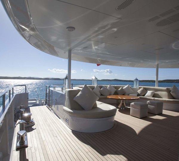 Circular Sitting Aboard Yacht BLIND DATE