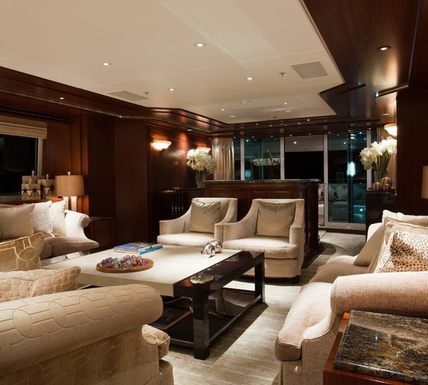 Sitting: Yacht BLIND DATE's Premier Saloon Pictured