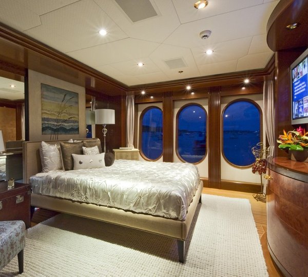 Can Convert To Gymnasium: Yacht BLUE MOON's Seventh Cabin Photograph