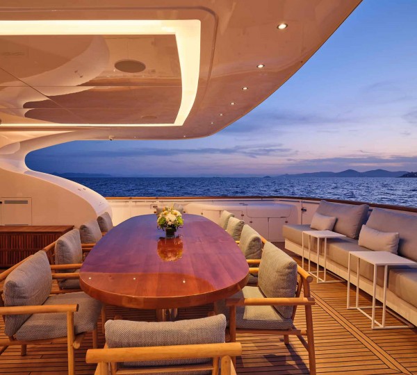 Aft Deck Dining Area