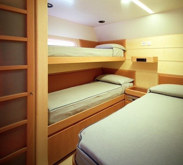 Twin Bed Cabin Including Pullman Bunk Aboard Yacht VIRIELLA