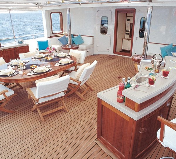 Top Deck Aft On Board Yacht JASMIN