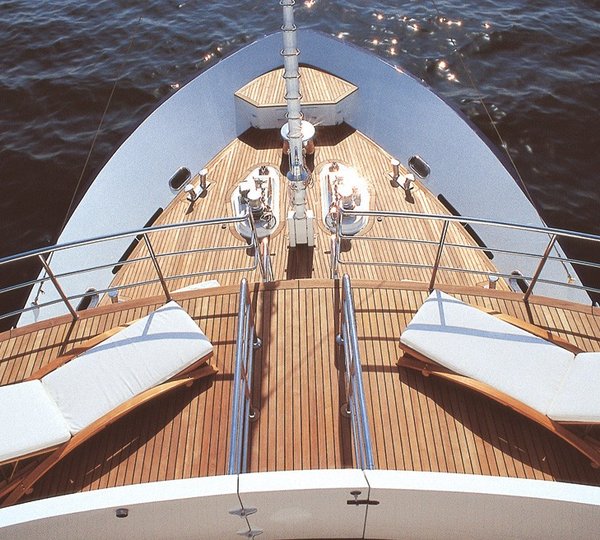 Ship's Bow On Yacht JASMIN