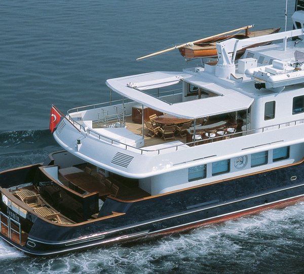 From Above Aspect Aboard Yacht JASMIN