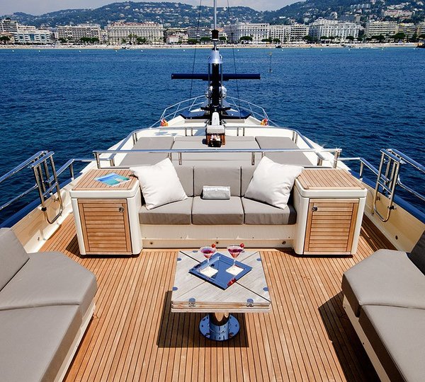 Deck Sitting Aboard Yacht VANQUISH