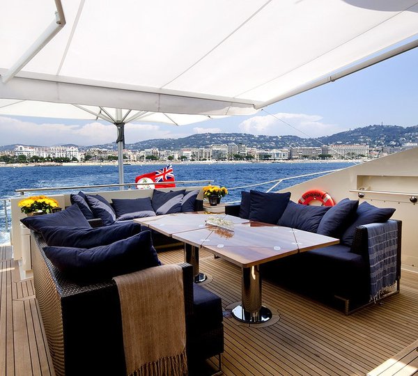 External Eating/dining On Board Yacht VANQUISH