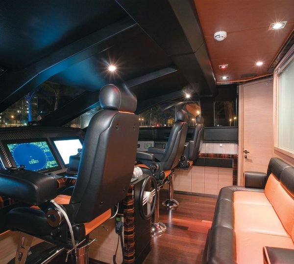 Sitting: Yacht VANQUISH's Pilot House Captured