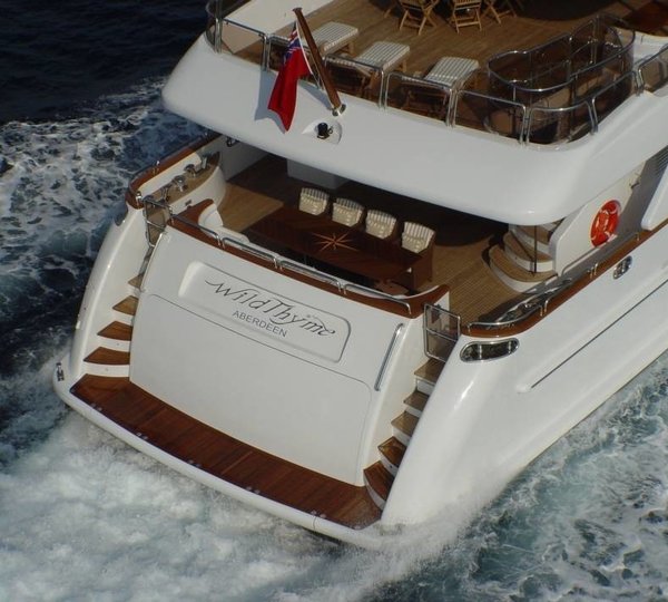 Aft Aboard Yacht WILD THYME