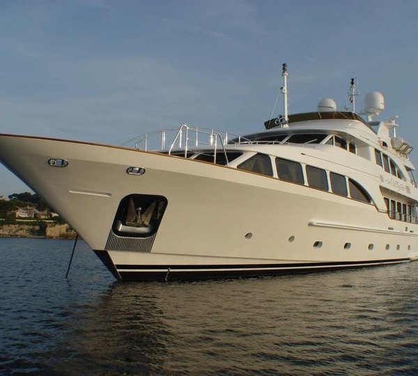 Ship's Bow Aboard Yacht WILD THYME