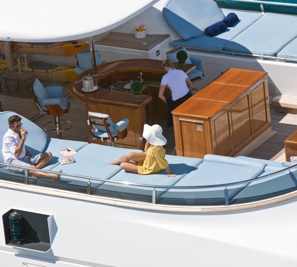 Sun Deck Aspect On Board Yacht HAMPSHIRE
