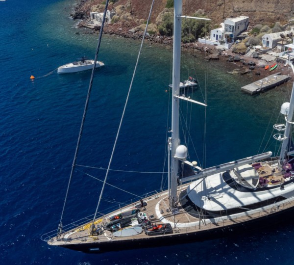 Aerial View Of The Yacht
