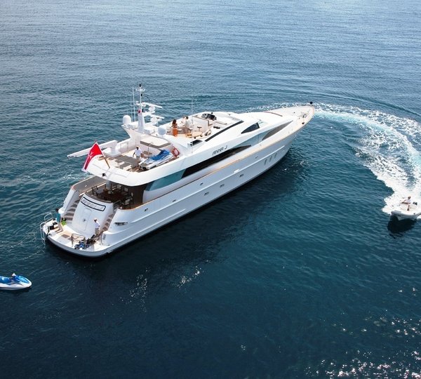 From Above Aspect On Board Yacht STREGA