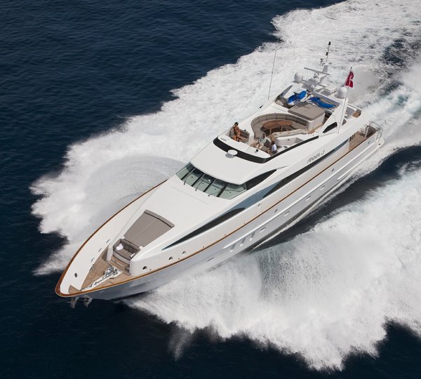 From Above Aspect: Yacht STREGA's Cruising Pictured