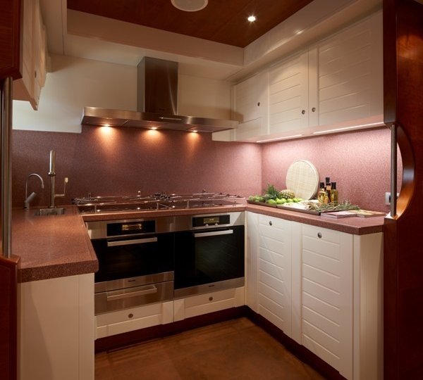 Ship's Galley On Board Yacht NORTHLANDER