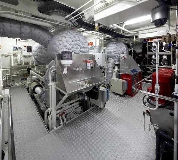 Engine Area On Yacht NORTHLANDER