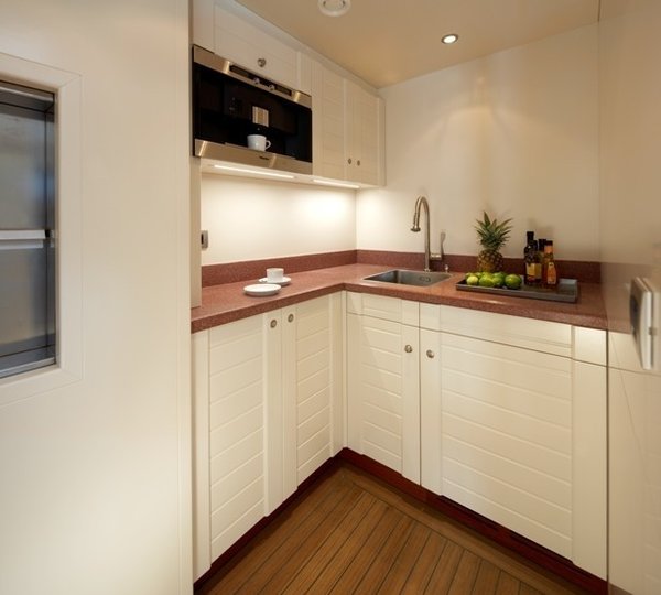 Ship's Galley On Yacht NORTHLANDER