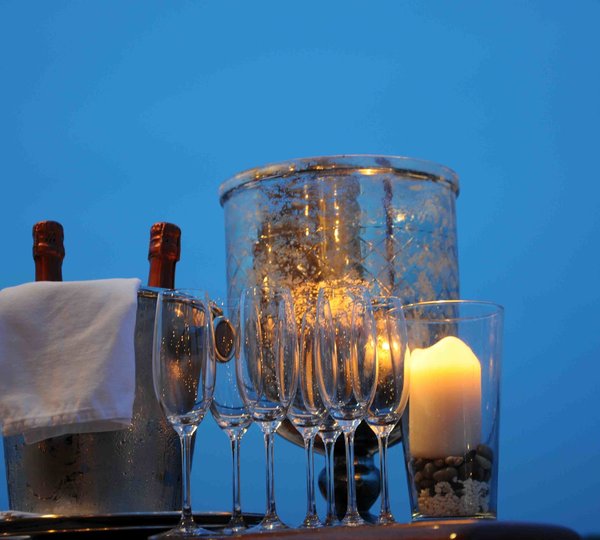 Champaign Glass: Yacht SUPERFUN's Close Up Captured