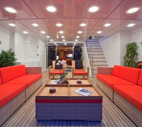 Aft Deck Aboard Yacht GOLDEN HORN