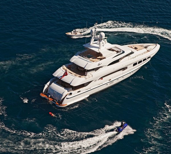 From Above Aspect Aboard Yacht MANIFIQ