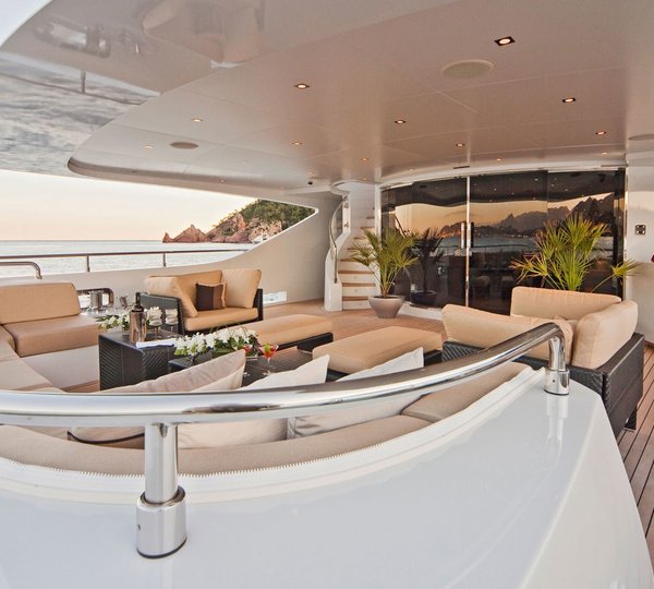 Aft Deck On Board Yacht MANIFIQ