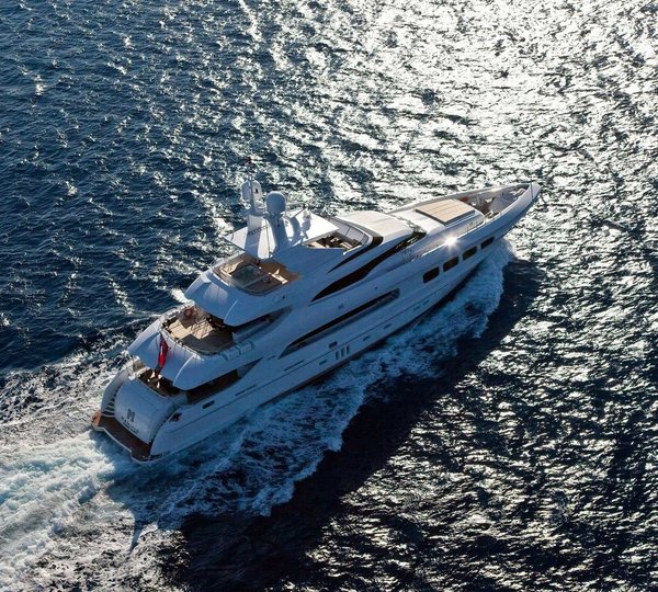 From Above: Yacht MANIFIQ's Cruising Photograph