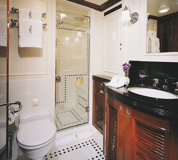 Showering Area On Board Yacht RANGER