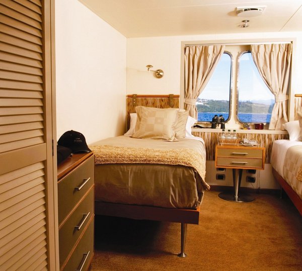 Twin Bed Cabin On Board Yacht ATMOSPHERE