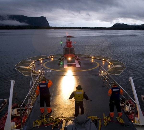 Helicopter Pad On Board Yacht ATMOSPHERE
